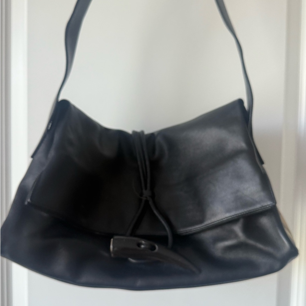 Burberry Black Leather Shoulder Bag